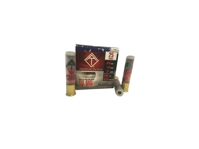 ATI 410 GAUGE 2.5" 1/4 OZ  AC410RC RIFLED SLUG 25RD BOX
